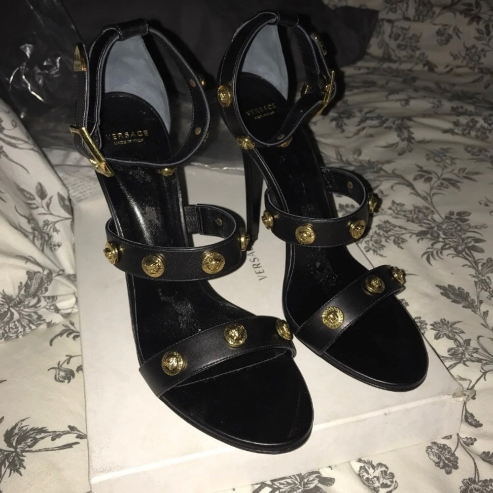 Versace Medusa studded heels